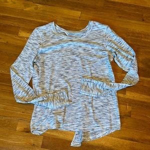 Lululemon long sleeve tie back shirt